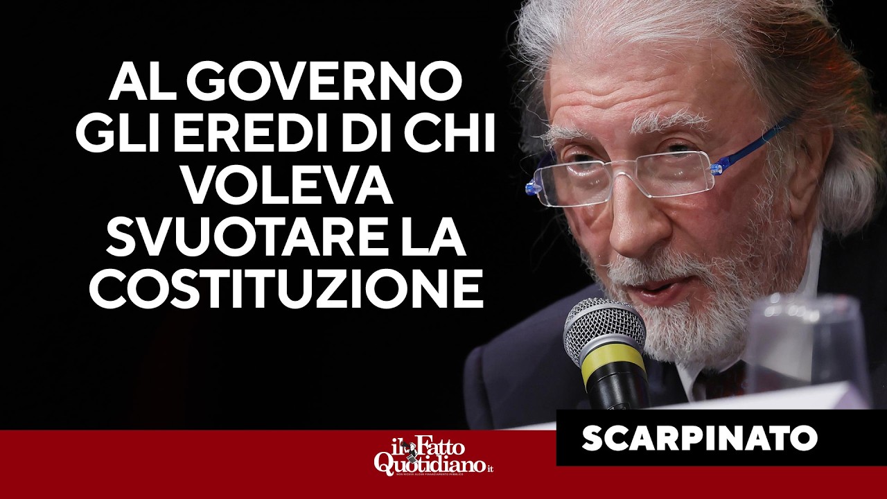 Scarpinato: "Al governo gli eredi di chi voleva svuotare la Costituzione"