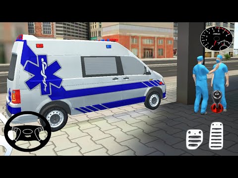 Roof Jumping Ambulance Simulator - Rescue Driver Rooftop Stunt Missions - Android Gameplay #3