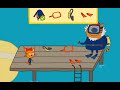 Dad And Kitten Dive Cat Kids Cartoon Kid E Cats Games
