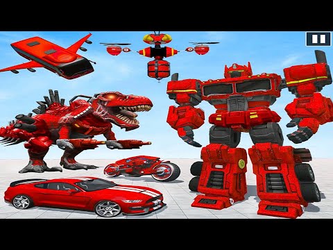 Truck Robot Flying Bee Bus Transformation: Running Robot Tree | Android iOS Gameplay