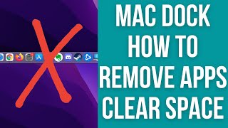 How To Cleanup Remove Apps On Mac Dock: Hide, Resize, Remove Recent Apps - macOS Monterey
