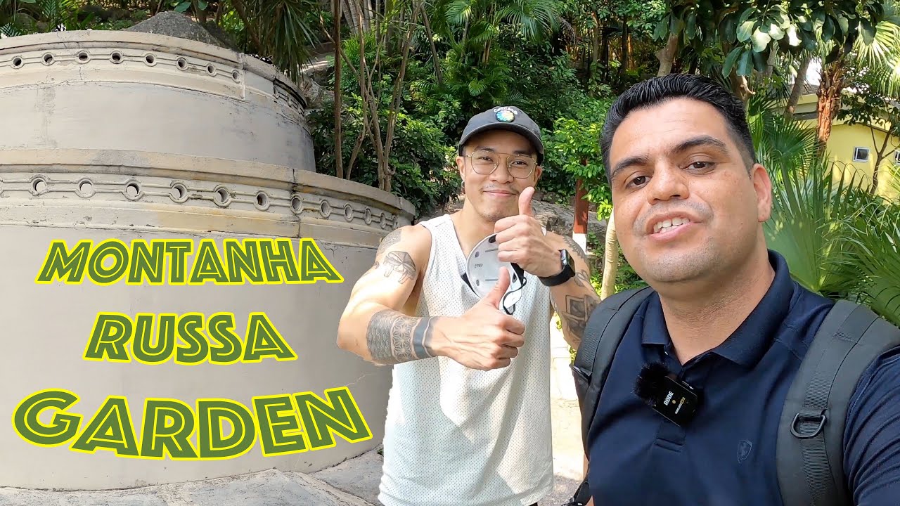 Riding the thrilling roller coaster at Montanha Russa Park