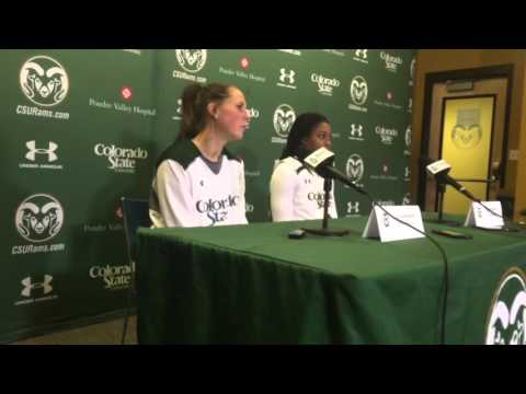 CSU women's basketball players after 23rd straight win