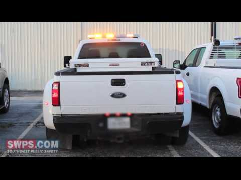 Ford F350 Dually with Amber Whelen Liberty II Lightbar - SWPS - SA16DUALLY
