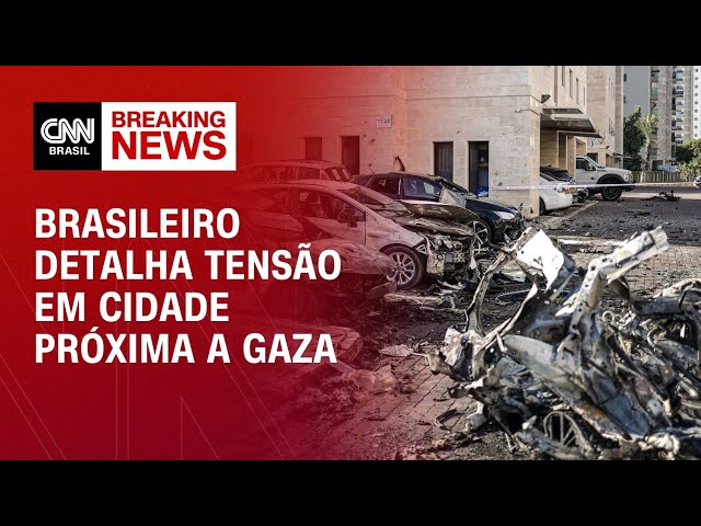 Brasileiro detalha tensão em cidade próxima a Gaza | CNN NOVO DIA