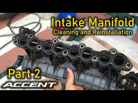Intake Manifold Cleaning and Reinstallation Part 2 - Hyundai Accent