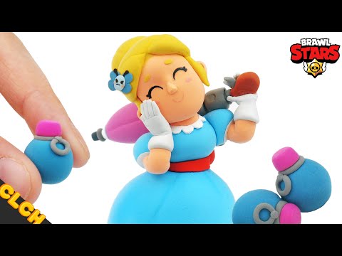 БРАВЛ СТАРС ПАЙПЕР ЛЕПИМ ИЗ ГЛИНЫ🌂(Clay art)