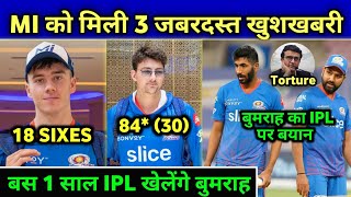 IPL 2023 - 3 Big News For Mumbai Indians Before The IPL Auction || Brevis Update, F Allen News ||