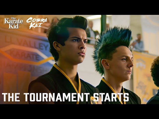 The All Valley Tournament Begins | Cobra Kai Season 1 SDDEFAULT Thumbnail
