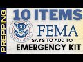10 Items FEMA Says To Add To Your Emergency Kit | Emergency Preparedness