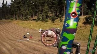 Far Cry 5 Use Fire Arrows on Cows Get Silver Bars