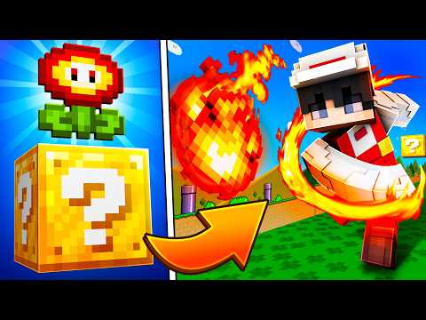 Minecraft, aber mit SUPER MARIO POWER-UPS...