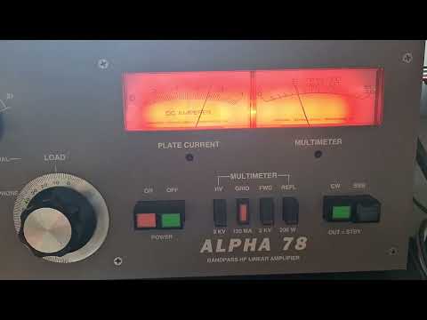 ETO Alpha 78 linear amplifier 900W out and 50W in (CW mode low voltage)
