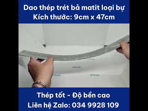 Dao trét bả matit dài, dao thép trét matit 9cm x 47cm, thép tốt, độ bền cao