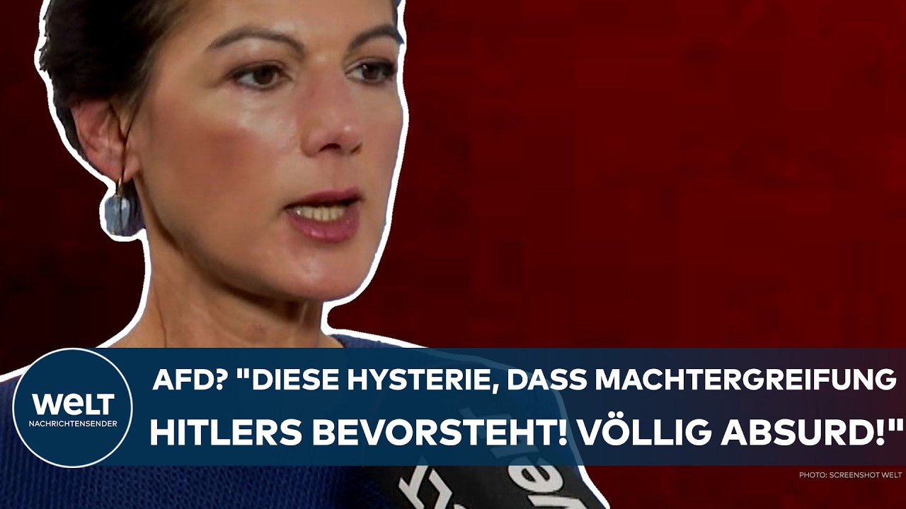 WAGENKNECHT: "Hysterie, die entfaltet wird, dass Machtergreifung Hitlers bevorsteht! Völlig absurd!"