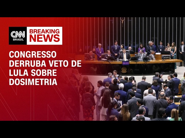 Congresso impõe nova derrota ao governo e derruba veto à dosimetria | CNN 360°