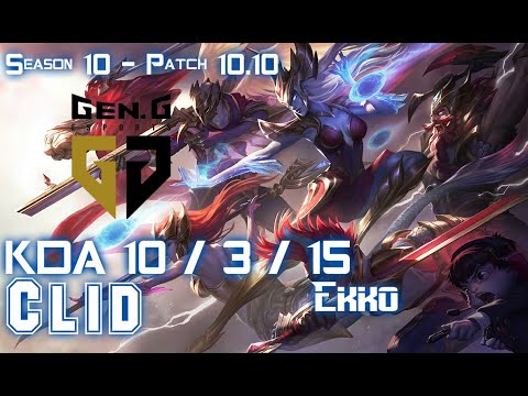 Gen Clid EKKO vs NIDALEE Jungle - Patch 10.10 KR Ranked