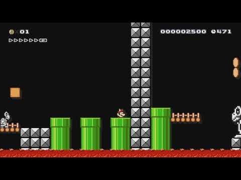 Dry Bones' Secret Lair by Matt - Super Mario Maker - No Commentary 1br