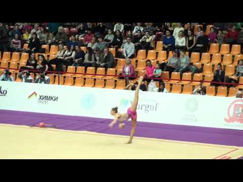 Adisa Bjelic, Bosnia and Herz., ball. Grand Prix Moscow 19.02.2016