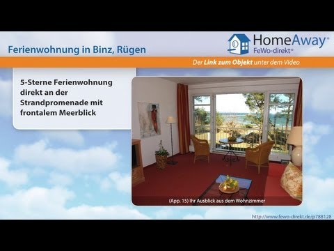 Binz: 5-Sterne Ferienwohnung direkt an der Strandpromenade mit frontalem - FeWo-direkt.de Video