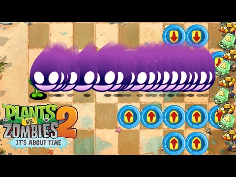 Peashooter Remake & 100 Plant Max Level Vs Team 100 Duckytube Zombie - PvZ 2 10.4.1 Challenge