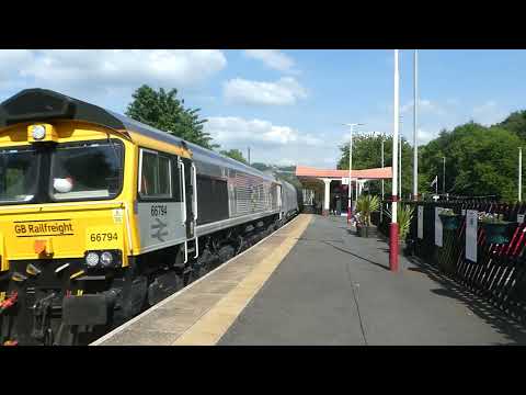 66794 (again) with a wavy driver works 6M38 Arcow Quarry GBRf to Bredbury Tilcon GBRf