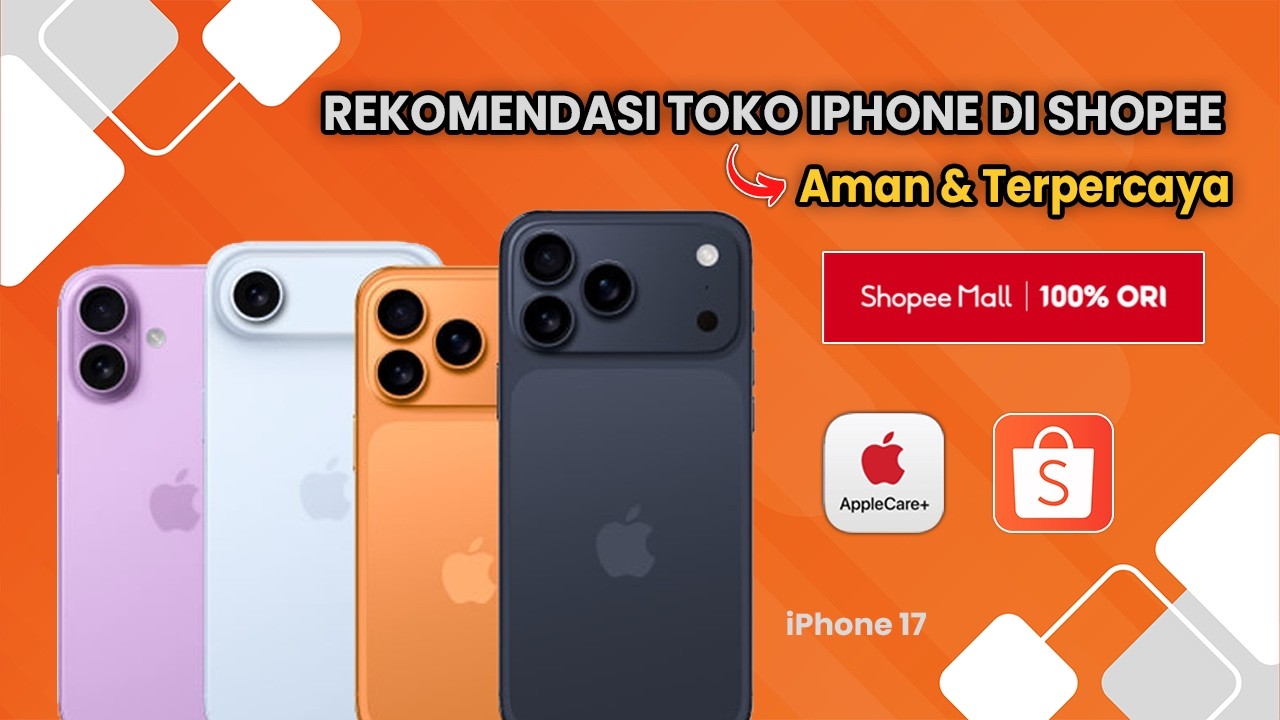 rekomendasi toko hp iphone di shopee yang terpercaya | toko iphone original bergaransi resmi!