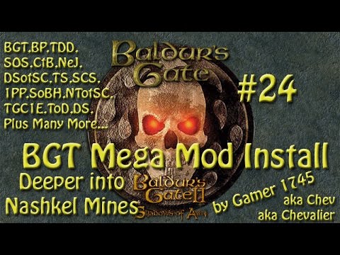 Let's Play Baldur's Gate Trilogy Mega Mod Part 24 - Deeper into Nashkel Mines