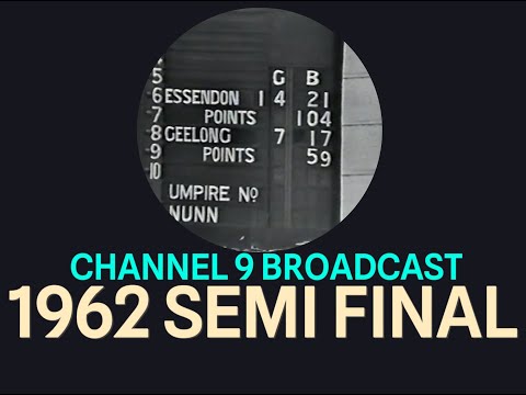 Channel 9 last quarter broadcast 1962 VFL Semi Final - Essendon v Geelong at MCG
