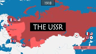 The USSR -  Summary on a map