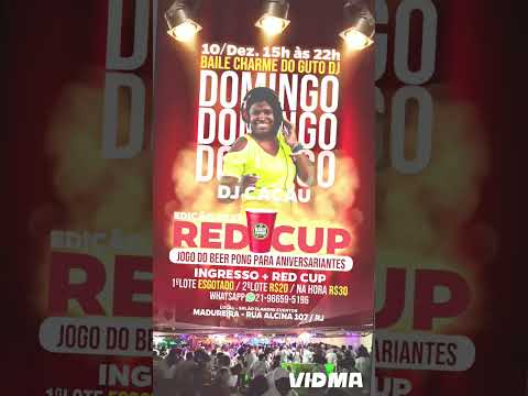 Este domingo 10 Dezembro tem BAILE CHARME DO GUTO DJ
