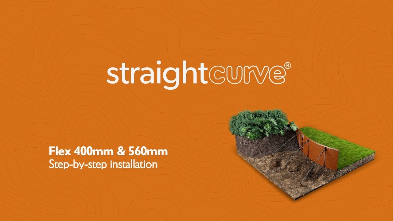 Straightcurve® 2025 - Flex Garden Edging - 400 & 560mm - 15.75 & 22 inch - Installation