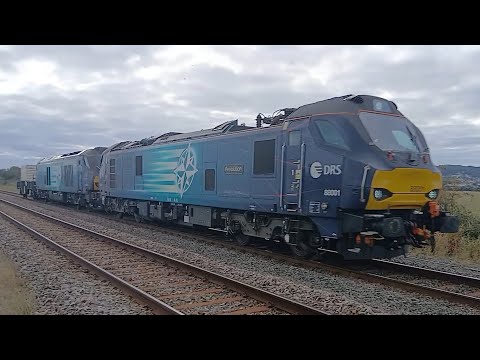21/08/25 - Class 88 - 88001 & Class 68 - 68003 - Crewe Coal Sdgs (Drs) to Valley Nuclear Electric 