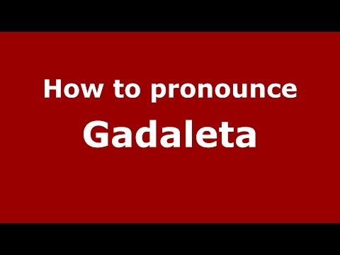 How to pronounce Gadaleta (Italian/Italy) - PronounceNames.com
