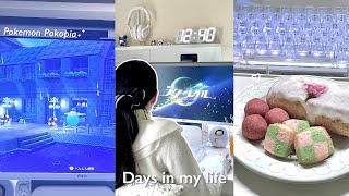 春の在宅勤務の日常vlog🌸🍡ぽこポケで街を作る🏡｜ぽこあポケモン 崩壊スターレイル フルーツサンド🥝｜ Days in my life