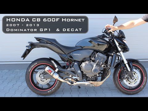 Honda CB 600F Hornet 2007 - 2013 ⚡️Dominator Exhaust Sound Compilation 🏍 Decat vs Catalyst 🔥 PC41