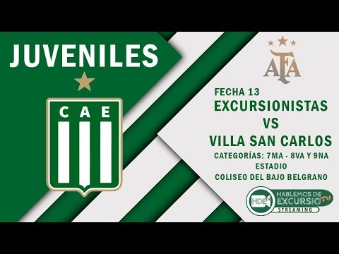 Excursionistas vs Villa San Carlos | Fecha 13 | Juveniles B 7MA - 8VA Y 9NA DIVISIÓN