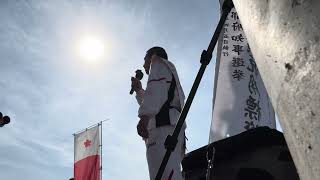京都府知事選挙16日目　イスラエルに学ぶ日米同盟のあり方　出町柳駅前で演説