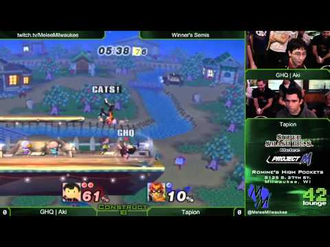 Construct 18 - GHQ | Aki (Ness) vs Tapion (C.Falcon) - Project M Winner's Semis