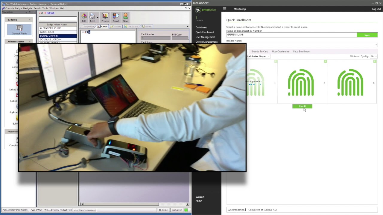 Honeywell ProWatch with BioConnect