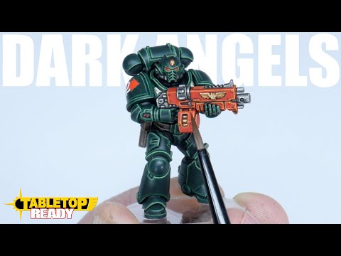 How To Paint Space Marines as Dark Angels Warhammer 40,000