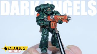 How To Paint SPACE MARINES as DARK ANGELS - including painting any robes and cloth for warhammer 40k