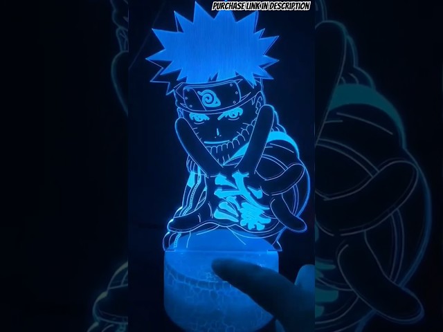Vídeo relacionado con JoyLamp - Lámpara de cabecera de Naruto y Sasuke - Luz nocturna de manga y anime - Led con 16 colores y 6 tonos diferentes