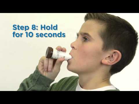 How to use a flexhaler inhaler