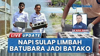 Kreatif! Napi Lapas Meulaboh Ubah Limbah Batubara Jadi Batako Ekonomis