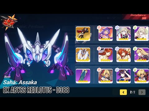 Ex abyss Redlotus Saha: Assaka HoS CH SA 772pts (D388) - Honkai Impact 3rd SEA