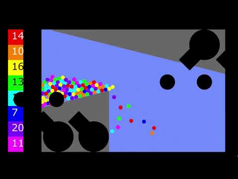 Shutter Crush 4 with Particle&Cannon - marble race in algodoo