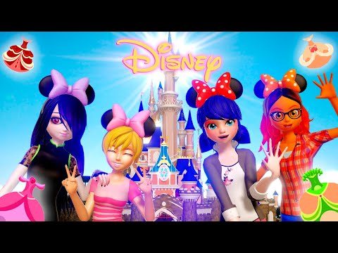 [Miraculous Ladybug x Disney] Marinette Alya Rose Juleka as Disney Princesses (transformation)