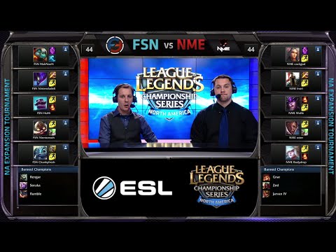 Enemy eSport vs Fusion Gaming Game 2 | NA LCS Expansion Tournament Spring 2015 | NME vs FSN G2 60FPS