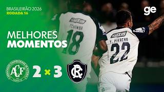 CHAPECOENSE 2 X 3 REMO | MELHORES MOMENTOS | 16ª RODADA | BRASILEIRÃO 2026 | ge.globo